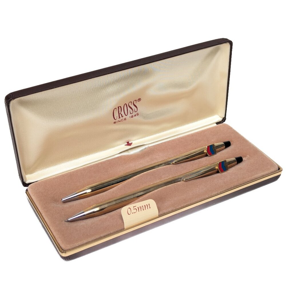 CROSS Pen and Pencil Set - Chevron Brand - Vintage
